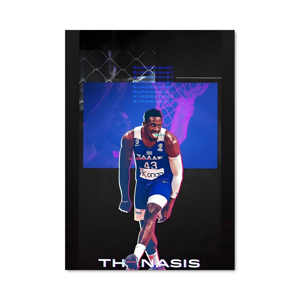 Poster Thanasis antetokounmpo – affiche Basketball